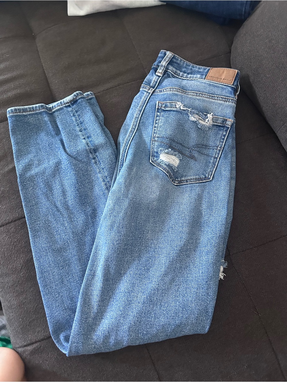 Women’s Light Blue Distressed Jeans